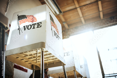 People voting election poll