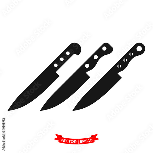 knife icon vector logo template  chef knife vector icon  kitchen utensil icon