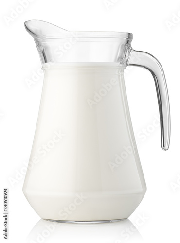 Fotografie milk in glass jug