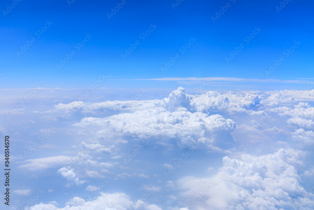 Skyline View above the Clouds from airplane,sky cloud landscape. Skyline View above the Clouds from airplane,sky cloud landscape.