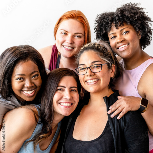 Diverse women coming together