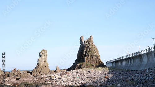 トトロ岩　日本海　石川県　能登半島　日本 photo