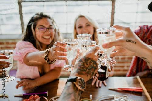 Принти на полотні Sparkling wine party
