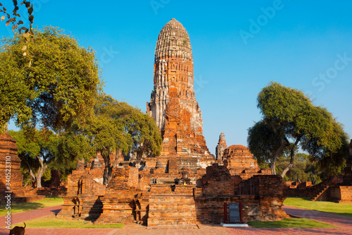 Ayutthaya Thailand huge temple complex  