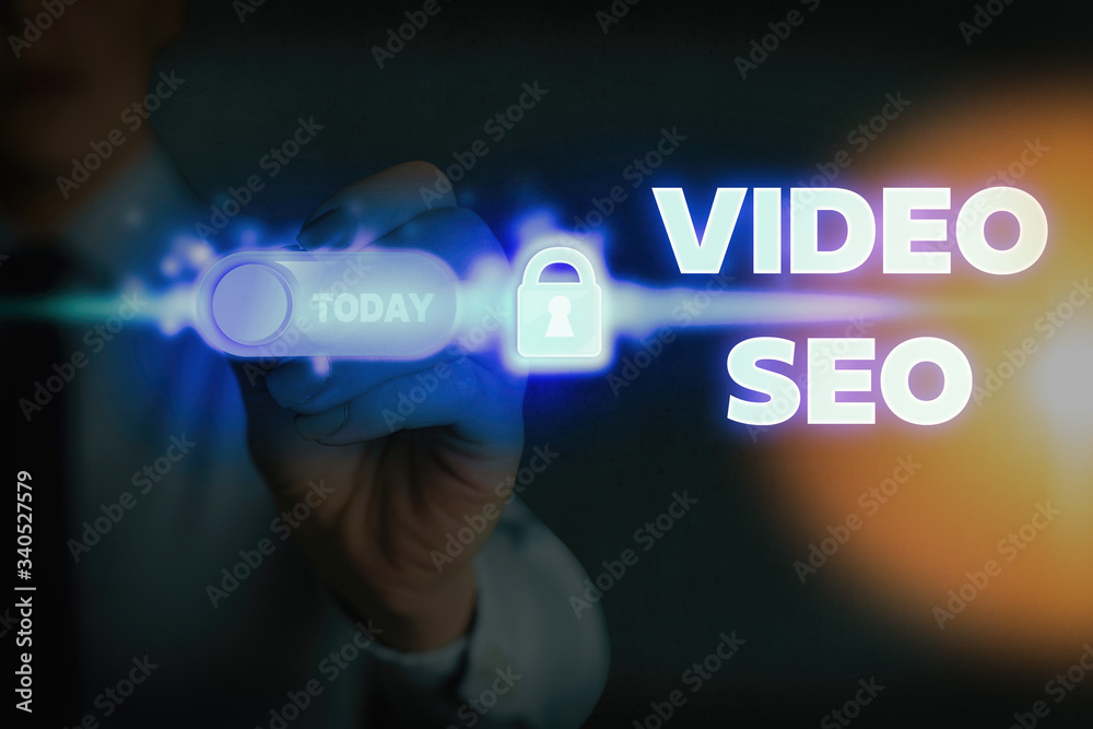 Handwriting text writing Video Seo. Conceptual photo the process of improving the ranking or visibility of a video Handwriting text writing Video Seo. Conceptual photo the process of improving the ranking or visibility of a video