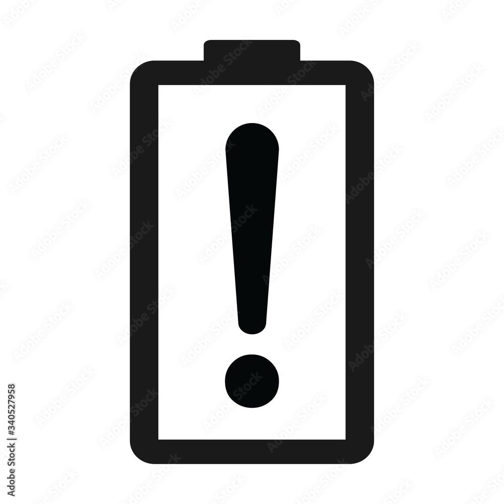 Battery charge indication icon. Vector illustration isolated on white background