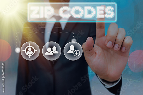 Foto Handwriting text Zip Codes