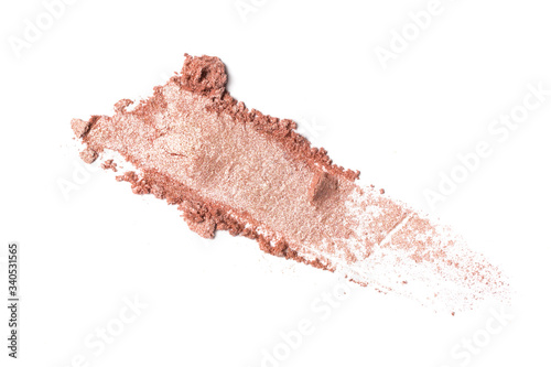 Photos Smear of shiny beige eyeshadow