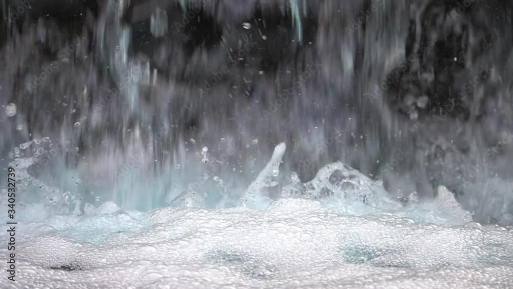Waterfall Plunges Into River 240fps Slow Motion x8 Loop 5 High Speed Camera Waterfall Plunges Into River 240fps Slow Motion x8 Loop 5 High Speed Camera
