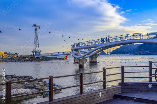 Heavenly Songdo Skywalk in Busan, South Korea