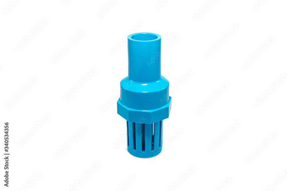 PVC Pipe fitting , PVC Pipe connections , PVC Coupling, The collection of Blue PVC Pipe fittings joint on white background PVC Pipe fitting , PVC Pipe connections , PVC Coupling, The collection of Blue PVC Pipe fittings joint on white background