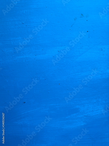 Photo of abstract oil paint texture on canvas, background. Classic Blue Pantone color of the year
