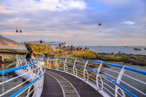 Heavenly Songdo Skywalk in Busan, South Korea