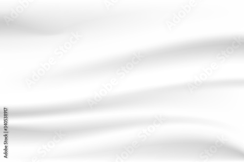 abstract white soft cloth fabric rippled as wave for background decoration graphic design