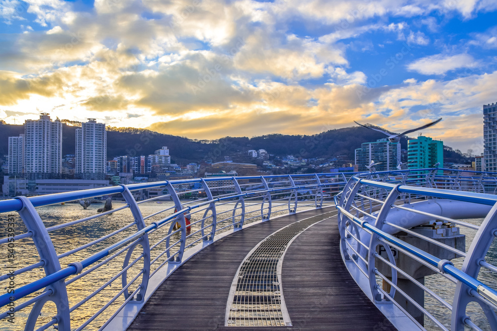 Heavenly Songdo Skywalk in Busan, South Korea