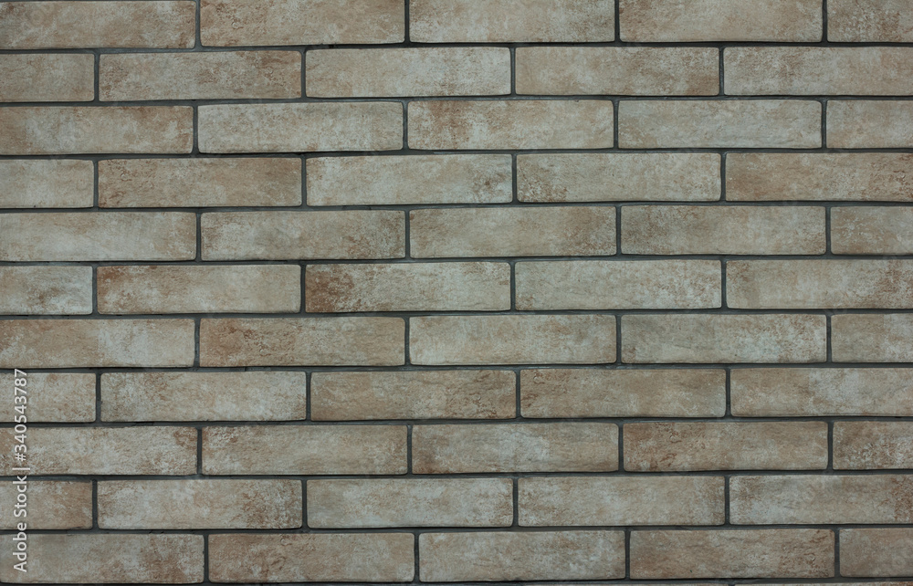 Texture of gray brick stone wall background