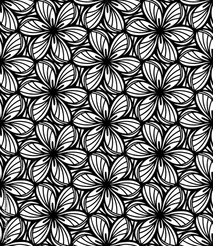 Seamless abstract pattern Vector coloring book