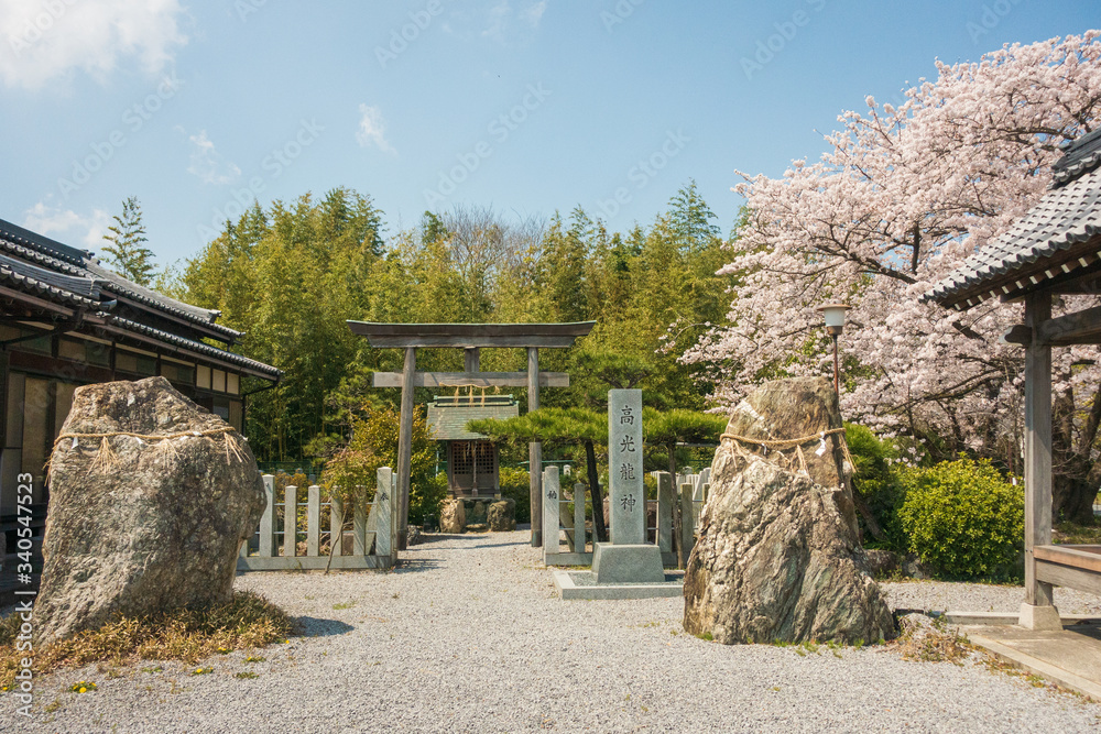 滋賀県甲良町にある高光龍神神社の春の風景 Stock Foto Adobe Stock 滋賀県甲良町にある高光龍神神社の春の風景 Stock Foto Adobe Stock