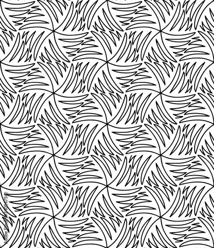 Seamless abstract pattern Vector coloring book