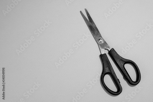 Wallpaper Mural Black and white photo of old scissors Torontodigital.ca