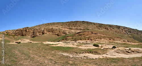 A view of the surrounding landscape at the ancient Uplistsikhe cave town in Georgia.