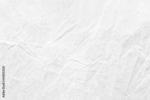Old crumpled white paper background texture