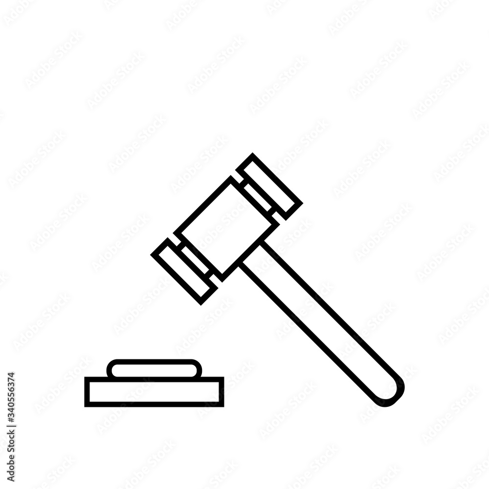 Law Vector icon Design Illustration