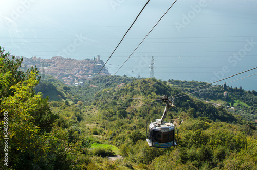 Lake Garda / Gardasee sightseeing and Panorama you at the lake and the mountains