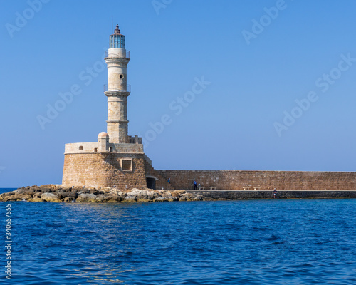 Sea wall lighthouse.
