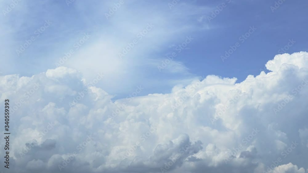 Time lapse video of beautiful clouds movement on blue sky Time lapse video of beautiful clouds movement on blue sky