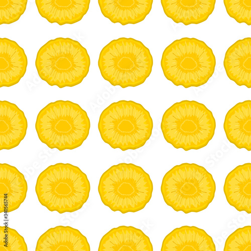 Illustration on theme big colored seamless pineapple