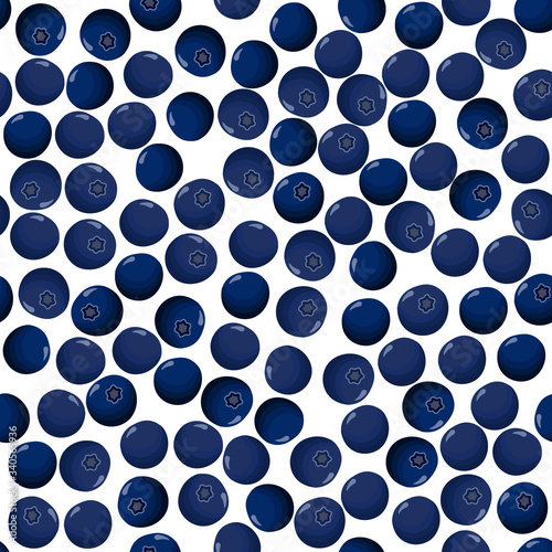 Theme big colored seamless blueberry