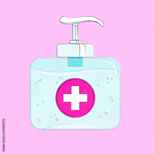 Bootle with sanitizer for your protection