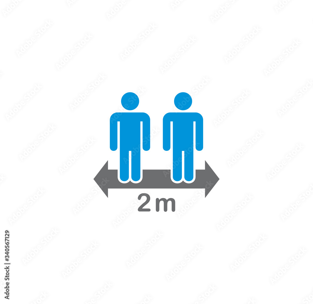 Social distancing related icon on background for graphic and web design. Creative illustration concept symbol for web or mobile app Social distancing related icon on background for graphic and web design. Creative illustration concept symbol for web or mobile app