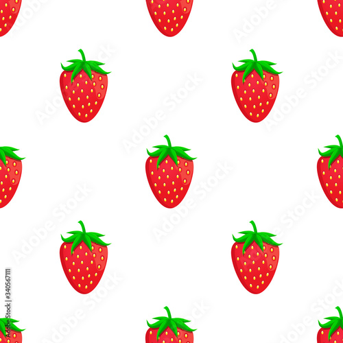 Theme big colored seamless strawberry