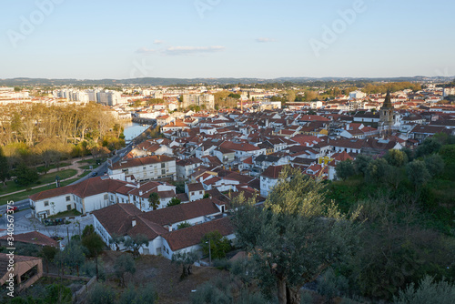 Tomar city view historic buildings in Portugal