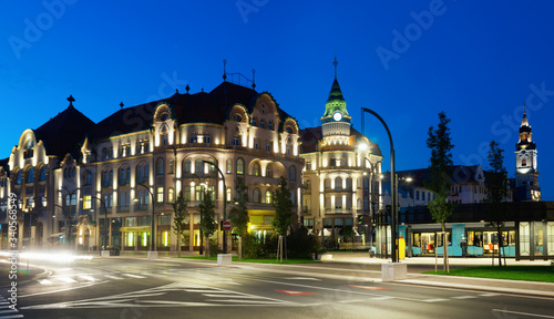 Hotel complex in Oradea in night