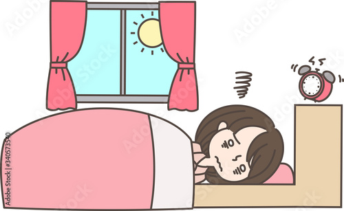 よく眠れない女性