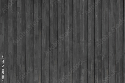 Wooden fence painted with black on the tea plantations,