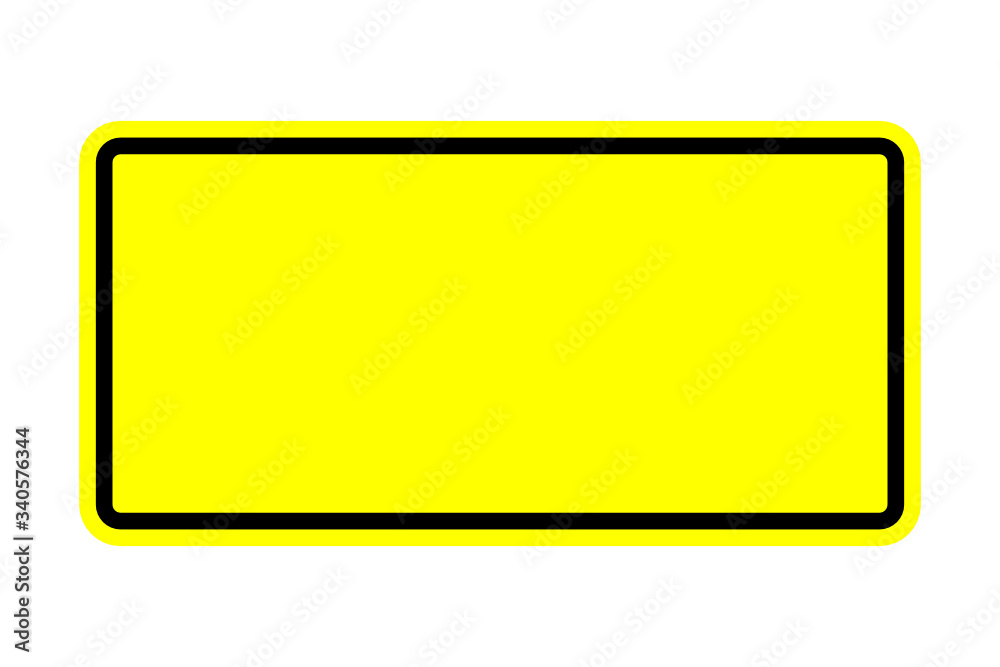 blank yellow sign blank yellow sign