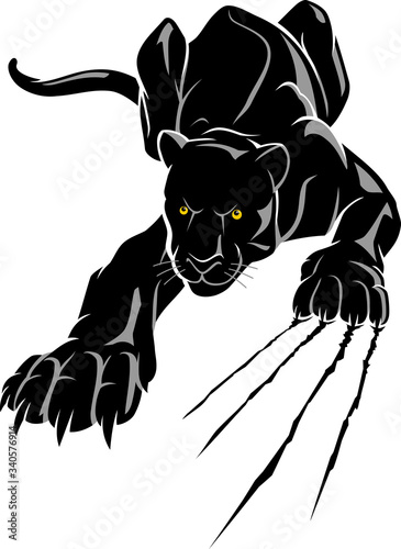 Black Panther Crouching, Rip Claw Attack