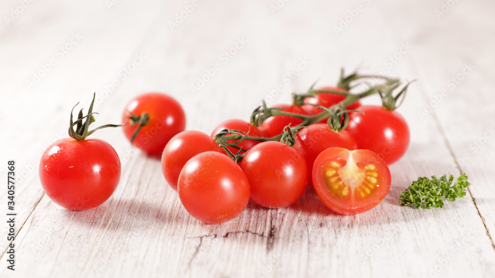 red cherry tomato and parsley red cherry tomato and parsley