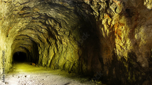 Old abandoned mine tunnel 