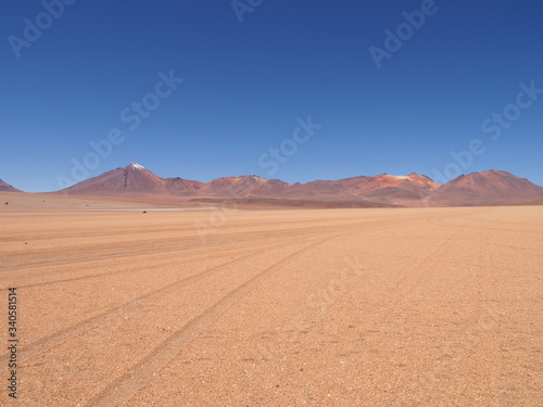 Salvador Dali desert, Potosi Department, Bolivia. Copy space for text
