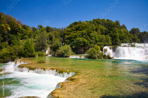 waterfall in krka national park