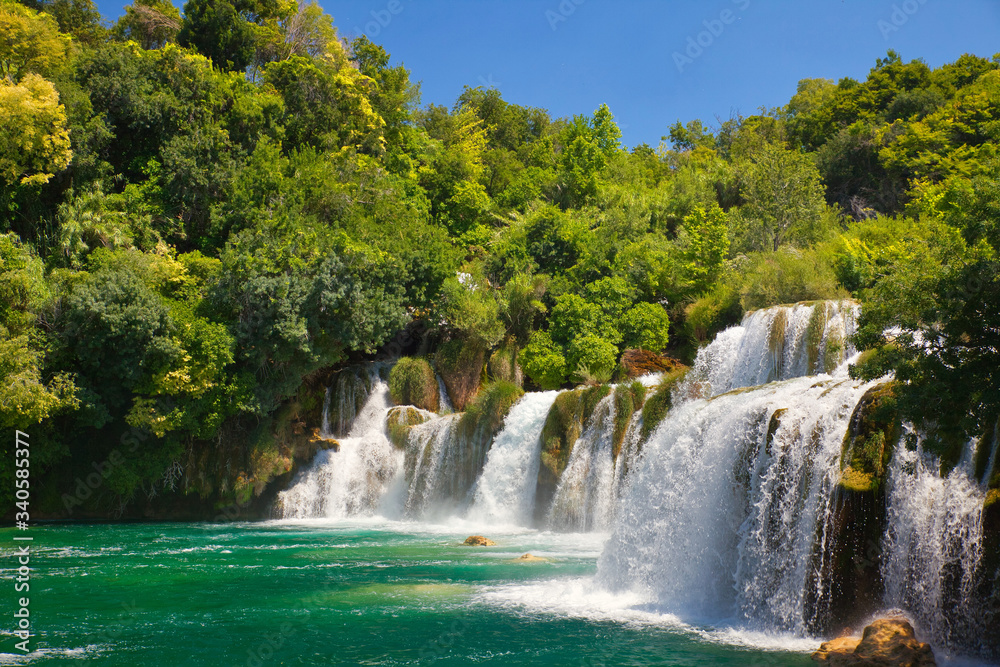 Fototapeta premium waterfall in krka national park
