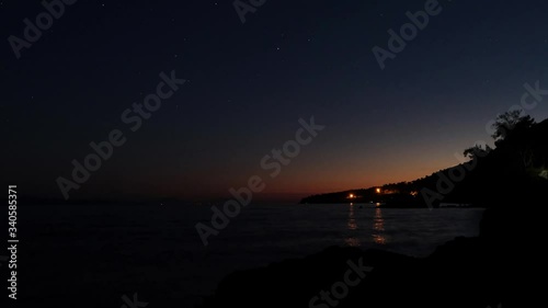 Sunset to Night Stars Time Lapse