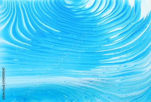 art photography of abstract marbleized effect background. Blue and white creative colors. Beautiful paint