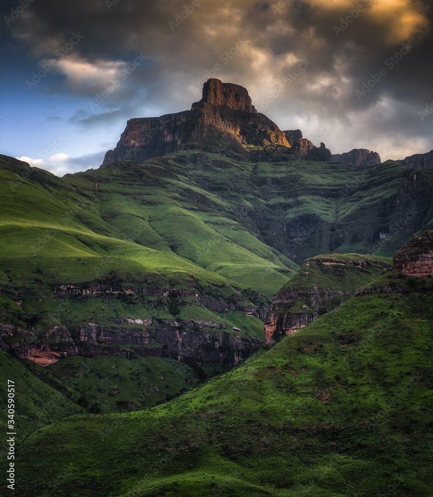 The Eastern Buttress from below in the Drakensberg South Africa