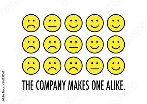 Tapety artystyczne Aphorism art - The company makes one alike.